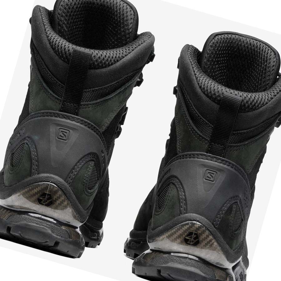 Salomon QUEST 4D GORE-TEX ADVANCED Tornacipő Férfi Fekete | HU 2179NWY